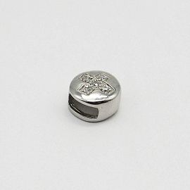 DIJE PASANTE CUBICS /PLATA 
